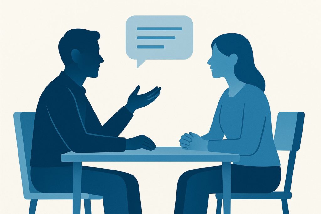 パーソナルコーチングのセッション風景のイメージ